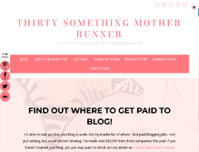 Tablet Screenshot of 30somethingmotherrunner.com